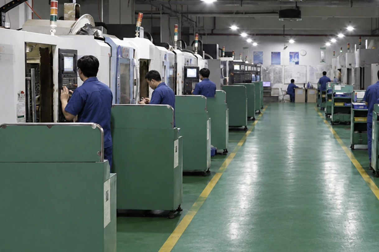 CNC machining workshop